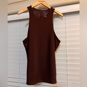 A New Day Espresso Brown Sleeveless Top